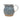 Hand-Painted Stoneware Pitcher with Floral Print