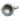 Stoneware pitcher with a 16oz capacity, featuring a blue floral print on the exterior and a glazed gray interior. The pitcher has a curved spout and sturdy handle, designed for easy pouring. Displayed against a white background.