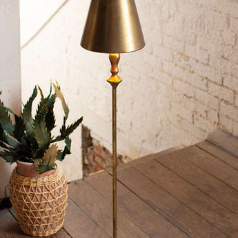 Antique Gold Floor Lamp