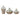 Distressed Terracotta Vases in 3 different shapes and sizes.