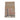 Folded woven throw blanket in beige and light brown with horizontal and vertical stripes. A corner is flipped over, revealing a muted red and beige plaid pattern on the reverse side. The blanket has fringed edges with dark trim along the shorter sides.