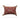 Cotton & Silk Lumbar Pillow with Embroidery, Piping & Tassels measures 9 inches high and 14 inches long. 
