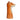 Profile view of the Hand Painted Stoneware Fox Vase.