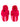 Felicity Stripe Slippers in red and pink.