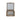 Open view of the brass and glass display box with scalloped edges.