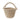Side view of the Hand Woven Basket with Handle.