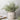 Artificial sage green heather stems arranged in a textured stoneware vase with geometric etchings, set on a neutral-toned surface beside an open book.