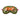 Scandinavian Fox Eye Mask featuring an embroidered orange fox surrounded by delicate floral and leaf motifs on a deep green fabric background. The mask has a soft, curved shape with a contrasting purple trim and matching elastic strap. Displayed against a plain white background.