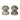 Marble Mushroom Shaped Bookends in a mint chocolate colour.