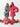 Shiraleah Felicity Stripe Robe in Red and Green.