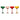 Stemmed Champagne Glass in green, pink, red and amber.