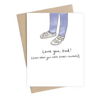 Socks and Sandals // Father's Day Card