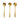 Set of three gold-toned teaspoons with flower-shaped bowls, each featuring a unique floral design, displayed against a plain white background.