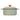 Stoneware mini baker in the color green with a glazed finish.