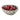 Stoneware Berry Bowl with Glaze, filled with fresh red grapes. The colander-style design with evenly spaced drainage holes showcases its functionality, while the rustic glaze adds a handcrafted touch.