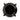 Top-down view of a round black ceramic pot with four small handles. The glossy finish reflects light, revealing the smooth, handcrafted texture. The pot’s interior is deep and dark, with a slightly rippled surface.