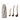 Mango Wood Ladles, Walnut Finish, Set of 3 in Printed Drawstring Bag