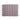 Mauve cotton throw blanket with a white windowpane pattern, measuring 60 inches by 50 inches. The blanket features hand-tied tassels along the shorter edges, adding a decorative touch.