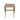 Fold-able wooden stool with a woven seat featuring a natural distressed pattern. The stool has an X-shaped base with rounded wooden legs, connected by metal fasteners for stability.