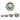 Set of four stoneware measuring cups with an aqua crackle glaze, featuring a handcrafted look. The cups nest inside one another, with visible measurement markings on the exterior. The speckled finish and organic shape add to their rustic charm.