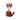 Wood Snail Shaped Holder with 6 Appetizer Picks, Set of 7