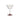6 oz. Vintage Reproduction Stemmed Fluted Champagne Glass with a red base.