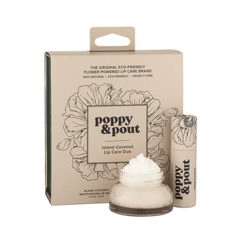 Island Coconut natural lip care products by Poppy & Pout.