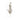 Faux flower pick pod spray in gold measures 27 inches high.