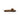 Measurements of the Stoneware Taper Holder with brown glaze.