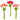 Real touch tulip bundles in rich variegated hues of orange, pale and dark pink.