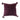 Quilted Cotton Velvet Pillow with Tassels - Plum