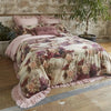 Patina Vie Bespoke Luxurious Velvet 3 Piece Duvet Set - Fuchsia Floret