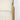 Close-up of a wooden chair leg and beige cushion on a light gray background