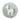 Round throw pillow in a pale blue with unicorn on the front.