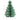 18 inch high green handmade paper tree for eco-friendly holiday decor. 