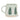 Mug with green tree design on a light background