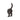 Small Dog Tail Leash Hook in black. 