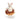 Wool felted mouse on a donut with a white background