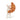 Stuffed toy mouse holding a croissant on a white background