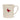 Beige mug with a red cardinal bird design on a white background
