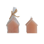 Wax Candle House in Apricot Color.