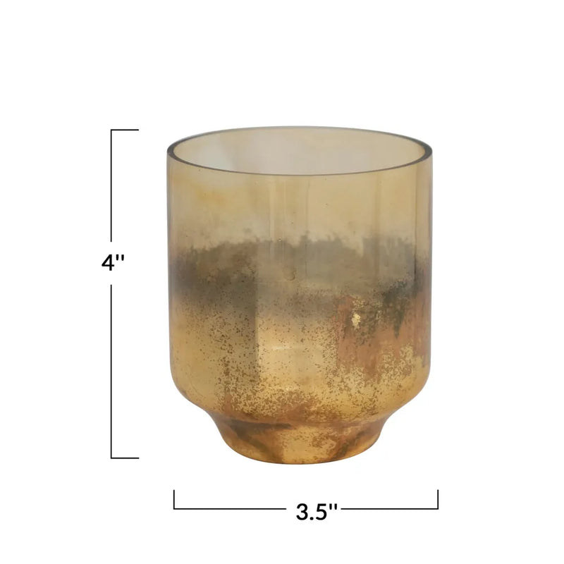 Gold Ombre Mercury Glass Tealight/Votive Holder