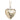 2"H Wood Heart Ornament