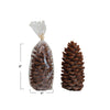 Unscented Pinecone Shaped Candle - Brown