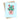 Greeting card with strawberry design and 'Berry Best Mom' text on a light blue background