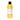 Yellow bottle of body serum with a black cap on a white background