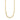 Gold chain necklace on a white background