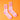 Pink socks with 'Cool Mom' text on an orange background