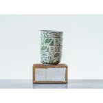 Hand Stamped Bowl with Embossed Pattern