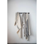 Double Cloth Stitched Throw with Frayed Edges